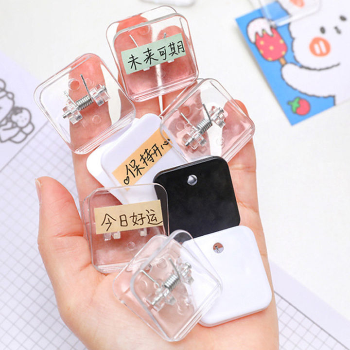 3pcs%20Student%20Stationery%20Supplies%20Black%20Paper%20Clip%20Memo%20Clip%20Square%20Bookmark%20Binder%20Clips%20-%20Image%202