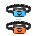Collar WaterProof  Anti Bark Collar Rechargeable Stop Barking  Ultrasonic Training Barking Controller Pet Supplies Blue. 