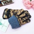 Kids Winter Warm Windproof Cold Weather Outdoor Sports Gloves For Boys Girls Fleece Snow Gloves Ski Gloves Warm Knitted Gloves. 
