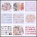 30pcs/Lot Multistyle Drop Oil Colorful Enamel Charms For Jewelry Making Pendants KC Gold Color Metal Heart Butterfly Accessories.