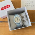 【Can last for 5 years】 in Milk Huhu Girl Children's Watch Girl's Heart Small Dial Simple Mori Style Small High-Looking Student Cute. 