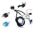 H4 Negative Switched LED Headlight Lamp Bulb Relay Wiring Harness Plug Kit. 