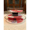 Oven Proof Glass Serving Dish Set - Transparent.