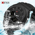 OFNS New Casual Men's Watches 50m Waterproof Sport Quartz Watch For Male Wristwatch Dual Display LED Digital G Style Relogio. 