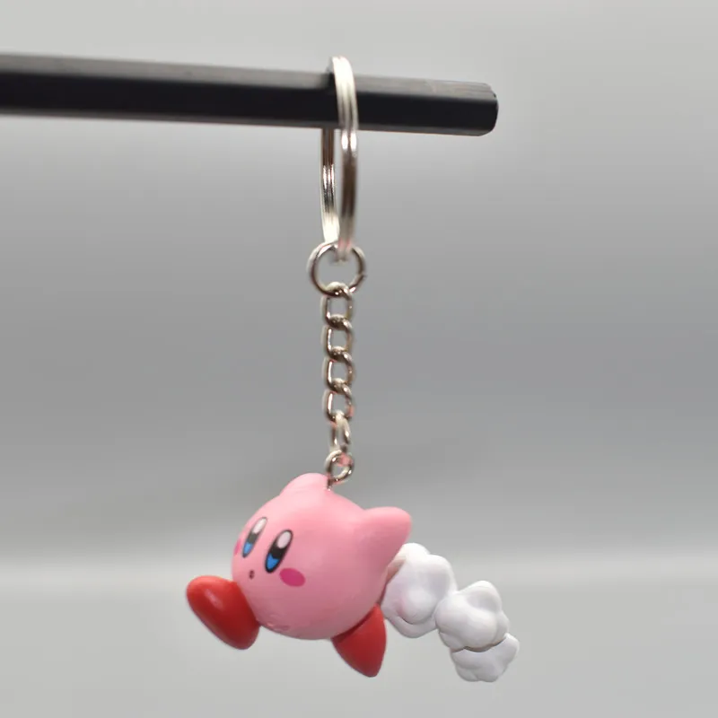 Kirby Anime Games Keychain Pendant Kawaii Cartoon Pink Kirby