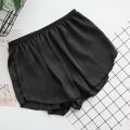 Women's Solid Color Pajama Shorts Fashion Safety Shorts Summer Cool Comfortable Sleeping Shorts Simple Home Clothing. 