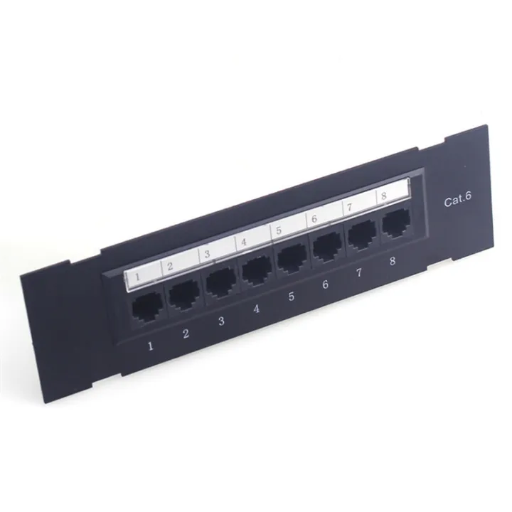 8%20Port%20Patch%20Panel%20for%20Cat.%206%20Versatile%20Data%20Center%20Plastic%20Wall%20Mount%20for%20Computer%20Home%20for%20Wiring%20Server%20Room%20Office%20Easy%20Install%20-%20Image%206