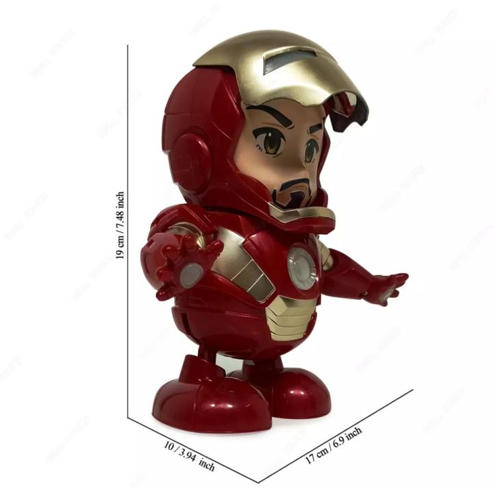 Iron Man Dance Hero Super Hero Avengers Iron Man Figure Dancing Robot Toy With Real Dance Move Music And Lights For Kids Daraz .bd