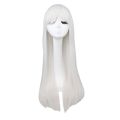 QQXCAIW Long Straight Cosplay Wig Women Costume Party Black Red Ombre Heat Resistant Synthetic Hair Wigs. 