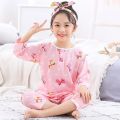 Children's Pajamas Set 2pcs Cartoon Kids Sleepwear Baby Boys Clothes Sleep Suit Summer Cotton Pyjamas Infant Nightwear For Girls.