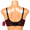 Printed Flexible Soft and Comfortable Non Padded Bra for Women.