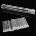 10 stks clear plastic test tube with cap - shaped bottom long transparent test tube lab provides 3 sizesliquid packaging.