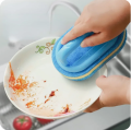 Kitchen Bathroom Toilet Cleaning Brush Sponge Glass Wall Cleaning Brushes Handle Sponge Ceramic Window Slot Clean Brushes Tools 1Pcs.
