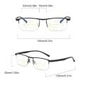 +1.5 To +4.0 Diopters Progressive Reading Glasses High-Quality Half Frame Adjustable Multifocal Glasses Blue Light.