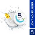 NIVEA Soft Light Moisturising Cream 25ml For Face Body Hands. 