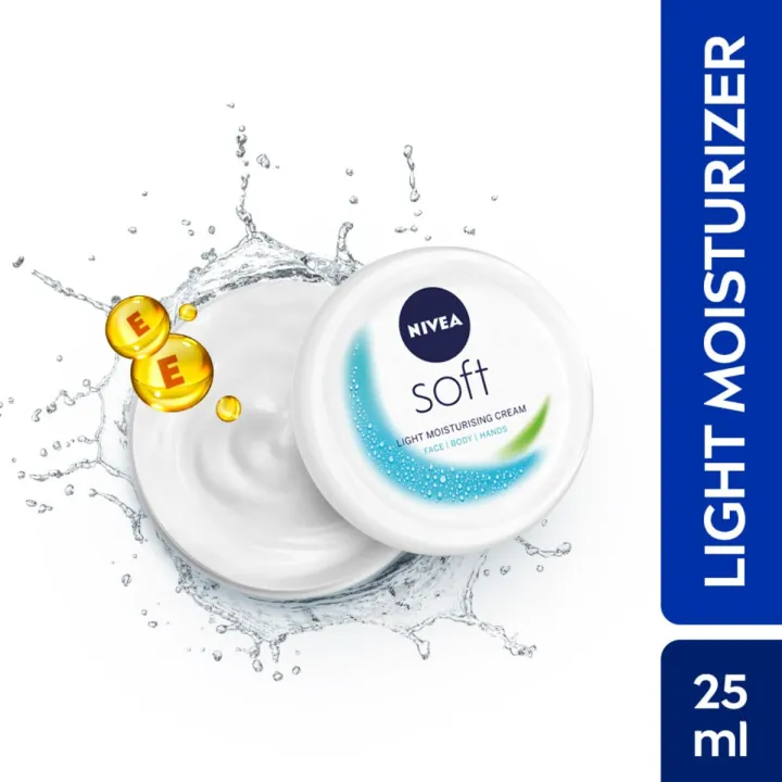 NIVEA%20Soft%20Light%20Moisturising%20Cream%2025ml%20For%20Face%20Body%20Hands%20-%20Image%202