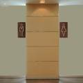 Men and Women Restroom Signage Universal Toilet Signboard Identification Sign Toilet Sign Sturdy for Public Place Mall Shop Washroom Offices.