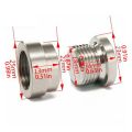 HA Universal Oxygen Sensor Hex Screw And Nut 304 Stainless Steel Oxygen Sensor-Sliver. 