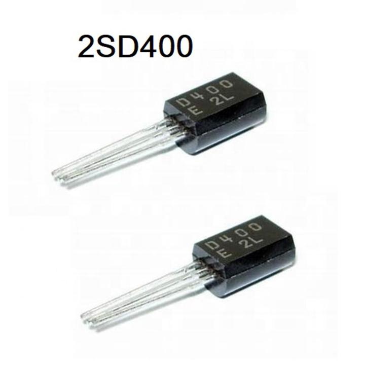 5Pcs 2SD400 2S-D400 D400 400 NPN Transistor 25V 1A 0.9W Triode Transistor TO-92L Package Silicon NPN Low Frequency Power Transistor