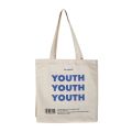 Women Canvas Shopping Bag YOUTH Letters Print Female Cotton Cloth Shoulder Bag Eco Handbag Tote Reusable Grocery Shopper Bags. 