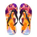 New Dragon Ball Son Goku Vegeta Thong Slippers Anime Super Saiyan Adult Children Beach Flipflops Non-slip Bathroom Home Slippers. 