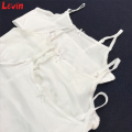 Girls 3 Pcs Combo Cotton White Bra with Spaghetti Straps From Levin.