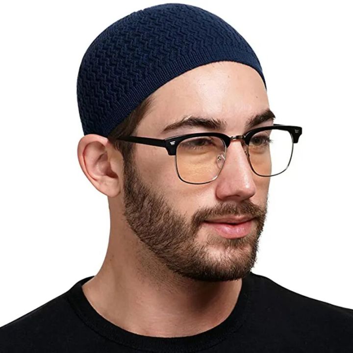 Gorro Beanies Hat Winter Knitted Muslim Men Prayer Hats Saudi Arabia Turkish Islamic Ramadan Jewish Kippah Homme Hat Skull Cap
