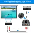 Analog to Digital Audio Converter RCA to Optical with Optical Cable Audio Digital Toslink and Coaxial Audio Adapter. 