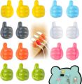 Multifunctional Cable Organizer Clip Holder Thumb Hooks Wire Wall Hooks Hanger Storage Cable Holder Home/Office Data Cable Clip.