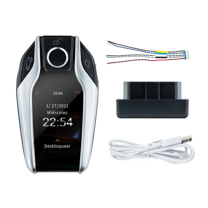 Korean/Portuguese/Spanish%20Modified%20Boutique%20Smart%20Remote%20Car%20Key%20LCD%20Screen%20CF500%20For%20BMW/VW/Toyota/Lexus/KIA/Ford/Audi/Porsche-Black%20-%20Image%204