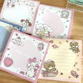 50 Sheets Kawaii Cat Sticky Note Girl Planning Daily Memo Pad School Supplies Self-adhesive Message Notepad Stationery. 