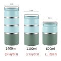 Japanese Thermos Lunch Box for Food Container Stainless Steel Thermal Food Storage Container 1 2 3 Tier Insulated Bento Box. 