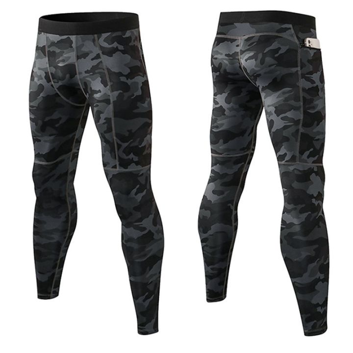 Custom Printed Autumn/Winter Compression Long Leggings Comfortable for Men Mountain Road Cycling Pants with Zip Phone Pocket