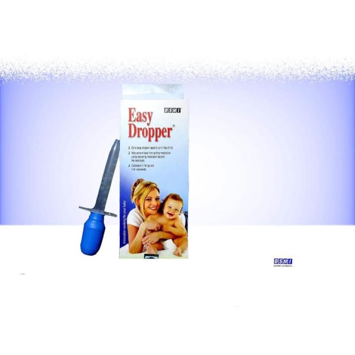 5ml Clear Plastic Pipette Medicine Dropper Blue for Baby