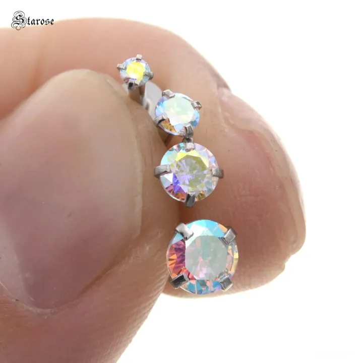 Starose%204pcs%202~5mm%20Rainbow%20Gem%20Nose%20Ring%20Labret%20Lip%20Piercing%20Kit%20Nostril%20Piercing%20Helix%20Studs%20Tragus%20Earrings%20Ear%20Piercing%20Oreja%20-%20Image%202