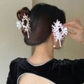 Muweordy Creativity Unique Colorful Alien Metal Conch Hair Claws for Women Girl Y2K Hollow Shell Crab Hair Clip Hair Accessories.