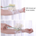 【The Edge of Beauty】Long Back Body Brush Bath Shower Exfoliating Scrub Skin Conbo.