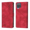 Casing for Samsung Galaxy A12 / Galaxy M12 case Fashion Square pattern flip PU leather phone case stand card slots wallet case shockproof folio cases cover. 