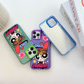 ZCSIBORUI for Tecno Spark 6 Go Tecno Spark Go 2020 2021 Back Cover The Powerpuff Girls Colorful Sliver Double Sided Hard Case Shockproof Anti-fall Phone Cover. 