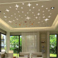 50 Piece/Lot Star Shape 3D Acrylic Wall Sticker Living Room Bed Room Ceiling Mirror Wall Sticker Home decoration - Innovative Design.