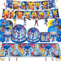 Sonic the Hedgehog Birthday Party Decoration Happy Party Banner Flag Sonic Cake Topper Latex Balloons Party Supplies Gift Bags. 