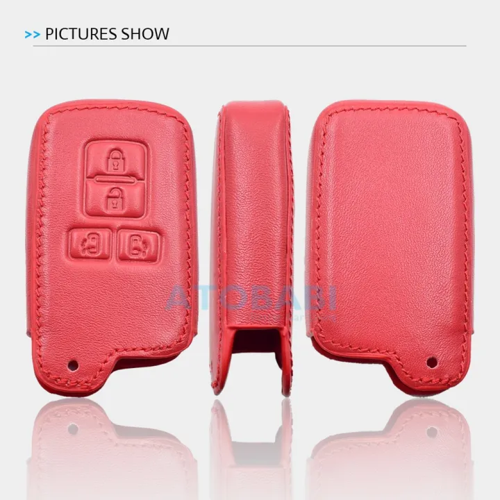 Leather%20car%20key%20case%20for%20Toyota%20Sieni%20Noah%20Voxy%20Esquire%20Vellfire%20Alphard%204%20buttons%20remote%20fob%20cover%20keychain%20bag%20auto%20accessory%20-%20Image%208