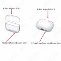 For Airpods Pro 2 lanyard Case soft tpu airpod pro 2 transparent case For woman clear cover for apple airpods pro 2 capa fundas. 