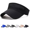 Summer Breathable Air Sun Hats Men Women Adjustable Visor UV Protection Top Empty Solid Sports Tennis Running Sunscreen Cap Hat. 