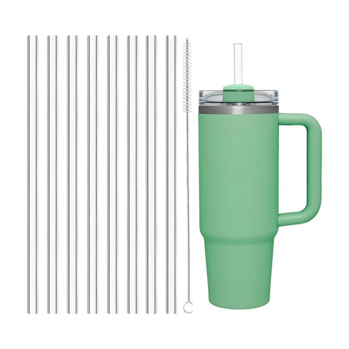 【Customer favorite】 6 Pack Replacement Straws Compatible Stanley 40oz Tumbler Plastic Reusable For Travel Tumbler Ice Cup Straw Set-Cola Kids