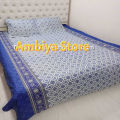 Double King Size Bedsheet With Two Pillow Cover - Bed Sheet, King Size Bedsheet, Double Size Bedsheet, Bedding Set, Bedsheet.
