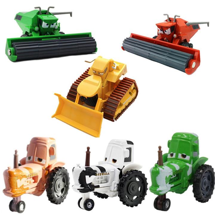 【The road to happiness Store】1:55 Disney Pixar 3 Frank And Tractor Lightning McQueen Mater Jackson Storm Ramirez Diecast Toys Car Kid Gift