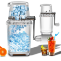 Ice Crusher Manual Ice Crusher Machine1.25L Ice Grinder Ice Cube Drinks Chopper,Household Necessities,Summer Need. 