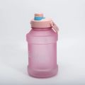 new 1800ml portable water cup straw bucket with novel shape ton bucket frosted space Cup large capacity color cup.