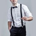 Adjustable Broad Strip Suspenders for Man & Women.
